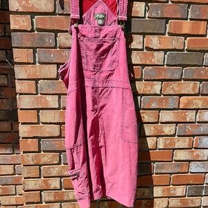 Eddie Bauer Pink Corduroy Overalls